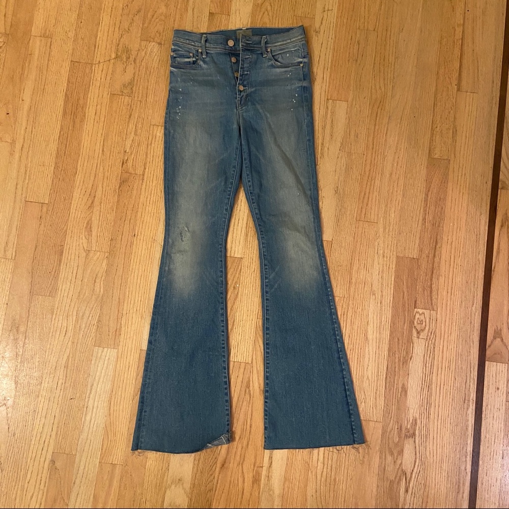 Mother high rise flare jeans